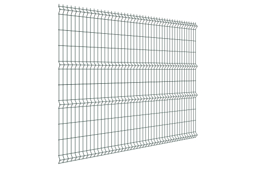 Забор из 3D-панели 2,03х2,5 RAL6005 (зеленый мох) 5 мм