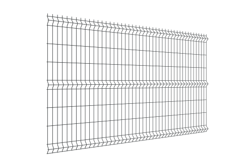Забор из 3D-панели 1,53х2,5 RAL7016 (антрацитово-серый) 3,5 мм