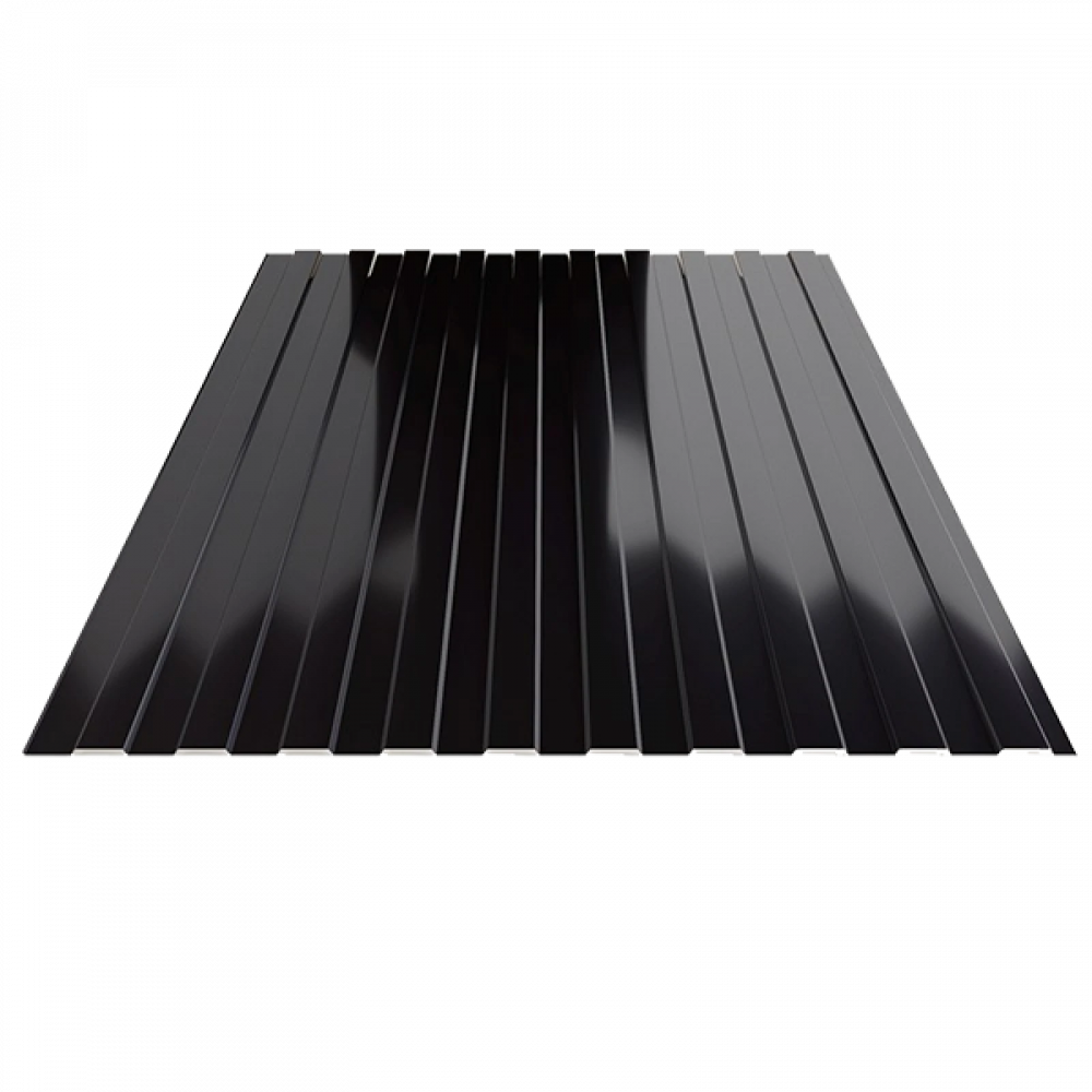 Забор из профлиста С-8 RAL9005 (черный) 0,35 мм